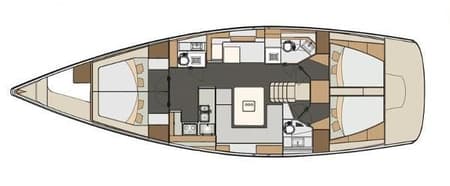 Charter Rental Sailboat Epoch in Turkey Layout | Yacht4Less