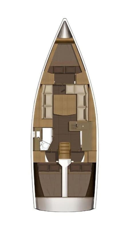 Charter Rental Sailboat Elyra in Croatia Layout | Yacht4Less