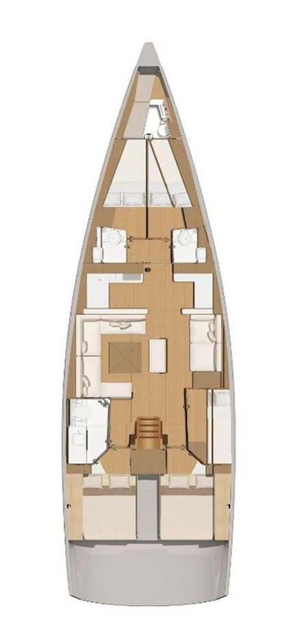 Charter Rental Sailboat Amalia in Croatia Layout | Yacht4Less