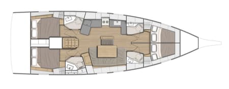 Charter Rental Sailboat Ellaida in Greece Layout | Yacht4Less