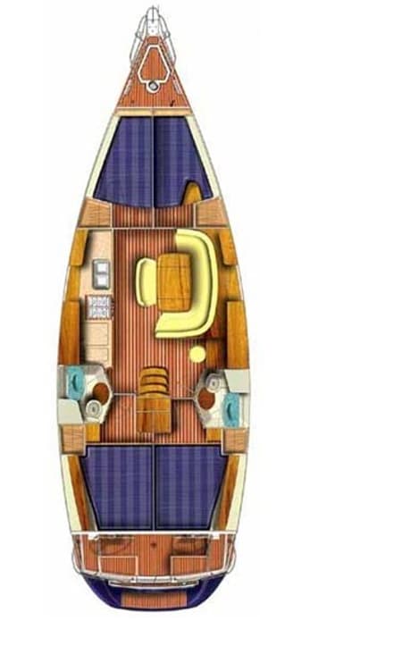 Charter Rental Sailboat Elpida in Greece Layout | Yacht4Less