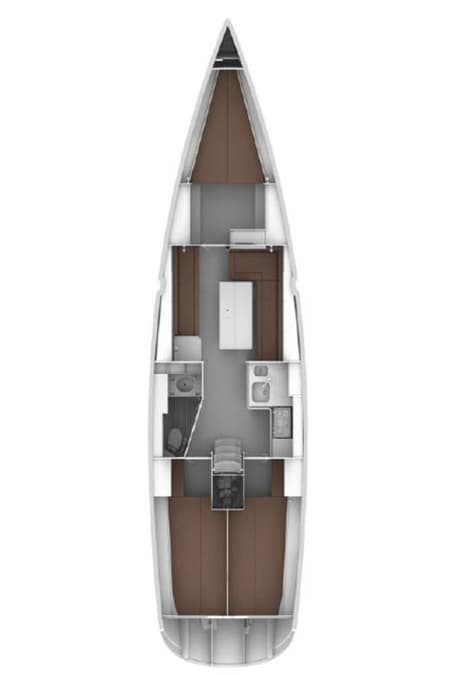 Charter Rental Sailboat Cecilia in Sweden Layout | Yacht4Less