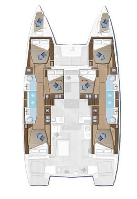 Charter Rental Catamaran CU Sailing (Docs Holiday) in BVI Layout | Yacht4Less