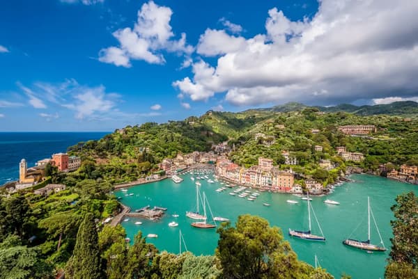 Scenic view of Positano from the sea – Amalfi Coast boat rental experience with Yacht4Less.